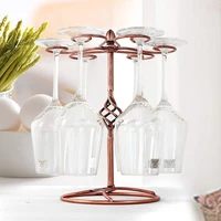 hanging wine glass cup rack arts decorative upside down cup goblets display holder iron stemware stand