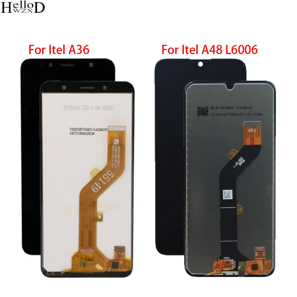 

For Itel A48 L6006 LCD Display Touch Screen Digitizer Assembly Sensor Phone Replacement For Itel A36 Full LCD Display