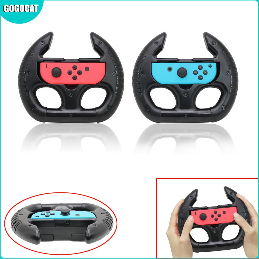 

2Pcs Racing Game Steering Wheel Joy-con For Nintend Switch Remote Helm Game Wheels Controls For Nintendo NS Controller Dropship