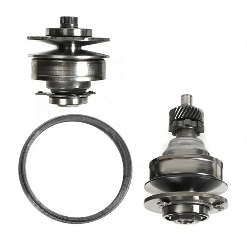 Фото RE0F10A JF011E Набор цепей шкива трансмиссии CVT, подходит для Nissan X-trail Tllda Teana Rogue, резиновый алюминиевый комплект шкивов CVT №1