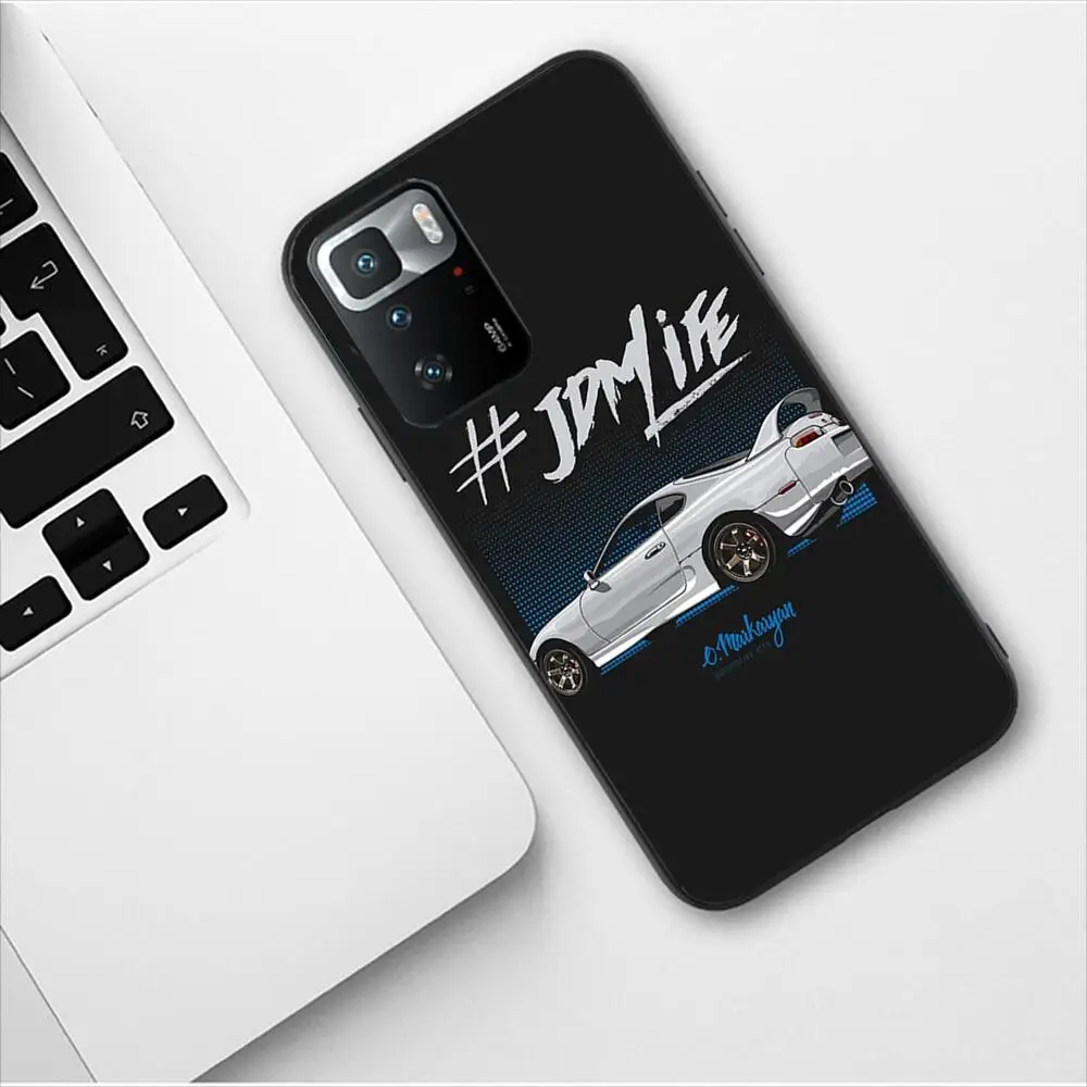 Japan JDM Nissan Sports Car New Phone Case For Redmi 9 9A 7A 10 8A 10A 8 Note 11 10S 7 11S Plus POCO X3 Pro Soft Silicone Covers