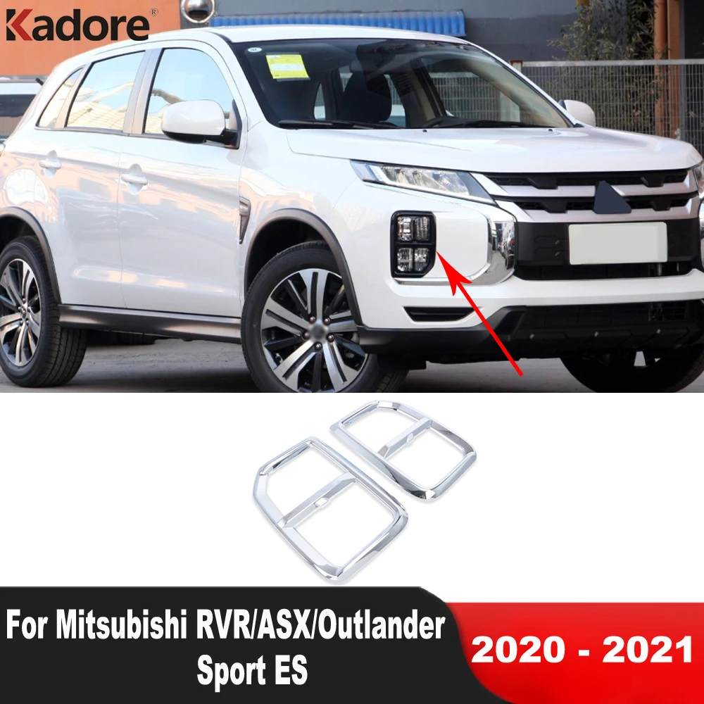

Для Mitsubishi ASX/Outlander Sport ES 2020 2021, Хромированная передняя противотуманная фара автомобиля, крышка противотуманной фары, молдинговые аксессуары