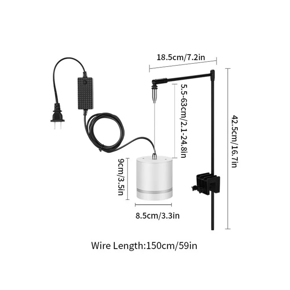 Водонепроницаемый светодиодный мини-светильник для аквариума лампа роста