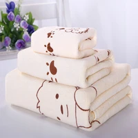 superfine fiber towel set super soft absorbent bath towel for childrens adults face towel home bathroom bath towels 3pcs sets