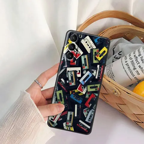 Чехол для телефона в стиле ретро со старой кассетой и радио для Samsung Galaxy S24 S23 Ultra 5G S20 S21 FE S25 5G S22 Plus, винтажные чехлы, мягкий чехол