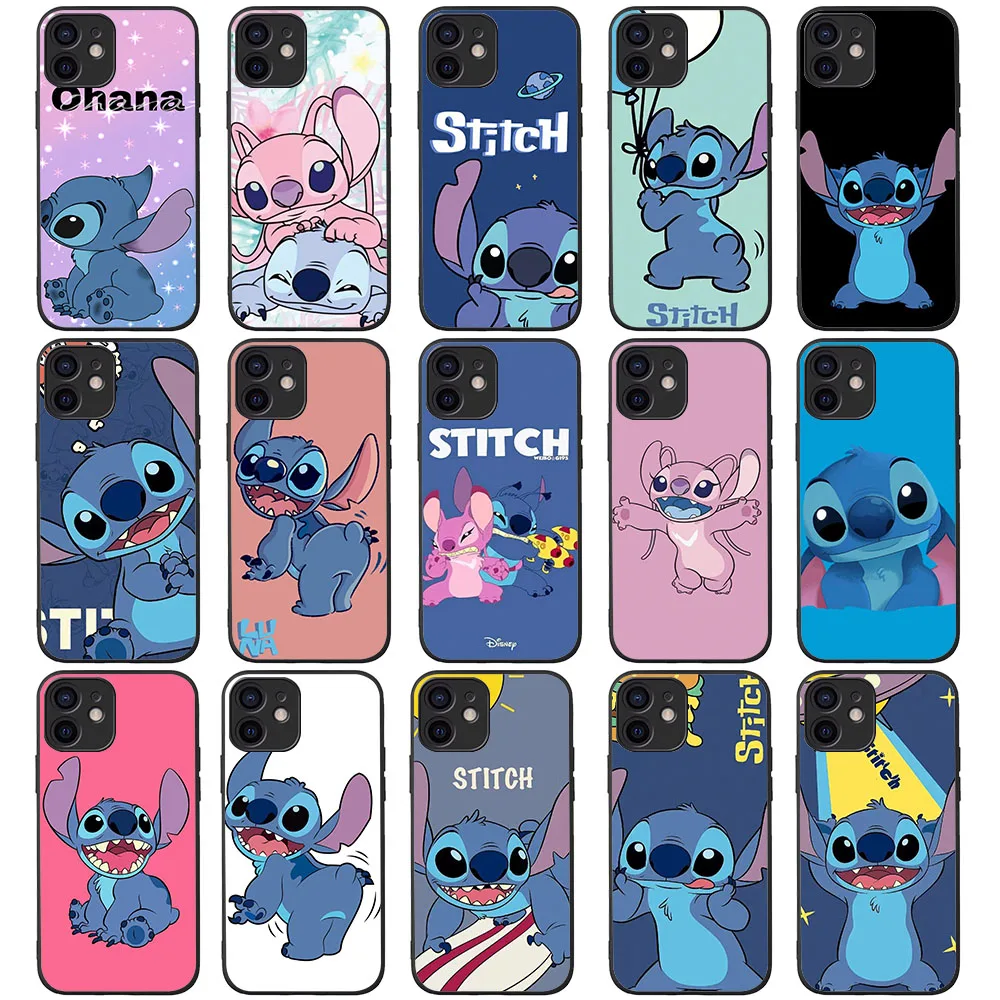 Мягкий чехол TS-1 Cute Stitch для VIVO Y93 Y93S Y20S Y15 Y17 Y19 Y51A Y31 Y53S Y02S Y53 Y71 Y81 Y81S Y81I Y95 Y91C