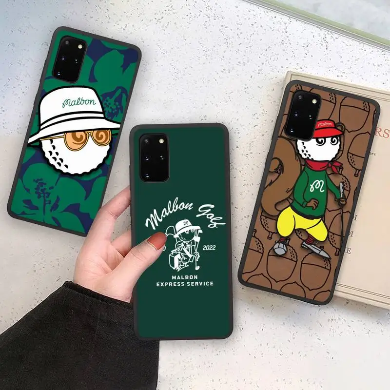 

Golf Style Design-Malbons Phone Case For Samsung Galaxy Note20 ultra 7 8 9 10 Plus lite M21 M31S M30S M51 Soft Cover
