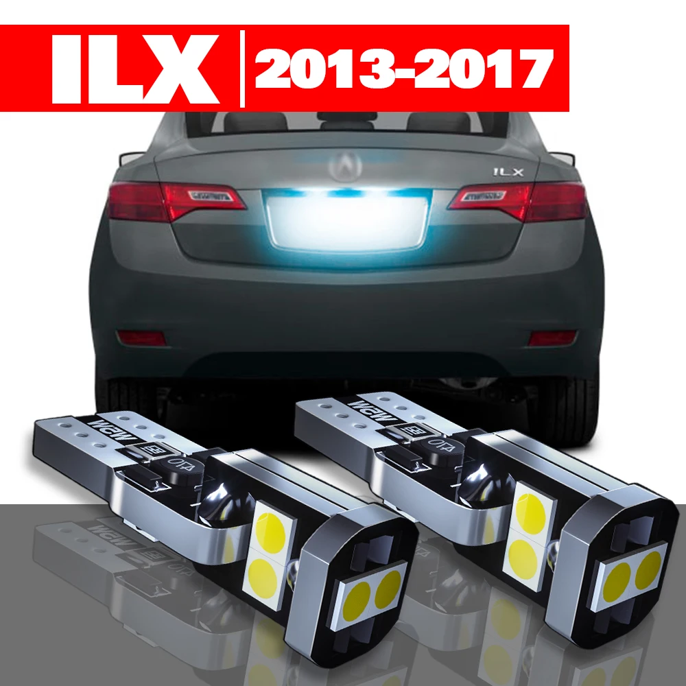 

For Acura ILX 2013-2017 Accessories 2pcs LED License Plate Light 2014 2015 2016