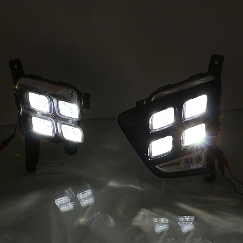 Автомобильные аксессуары водонепроницаемые ABS 12 В светодиодные дневные ходовые