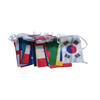 1421 cm string flag world nations flag 32 teams games hanging flags for 2022 qatar world cup
