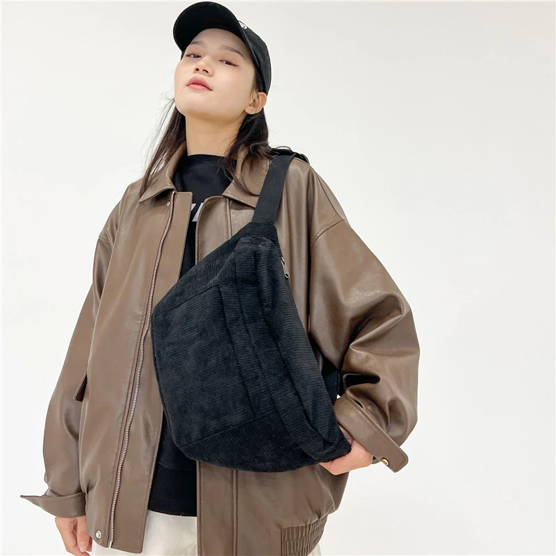 Модные трендовые поясные сумки вельветовые дамские для телефона уличные в стиле