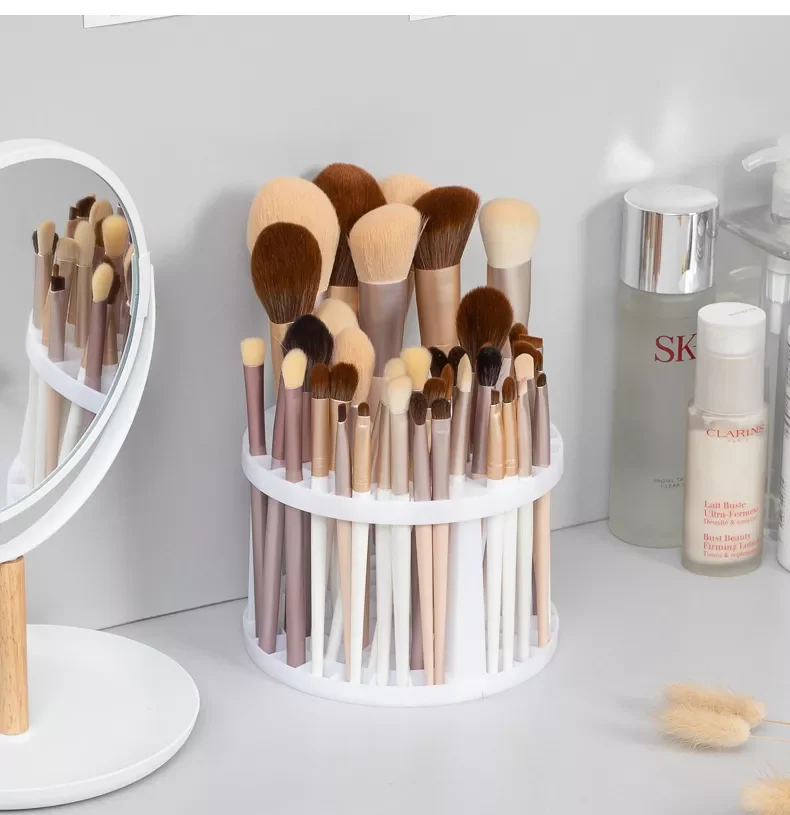 

NEW2023 1PCS Makeup Brushes Storage Multifunction Large-Capacity Cosmetic Brush Holder Air-Dry Stand Rack Lightweight And Easy T
