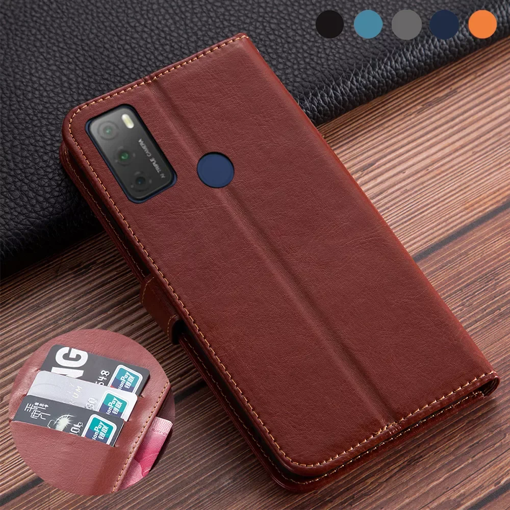 

Luxury Leather Flip Book style Case For TCL 20Y Wallet Stand holder Case For TCL 20E 6125FE tcl 20 y 6.52 inch Phone Cover