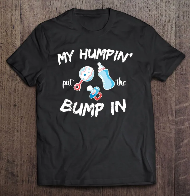 

Мужская забавная футболка с надписью "Soon To Be Dad Gif My Humpin' Put The Bump In", Мужская футболка, Мужская одежда, блузка