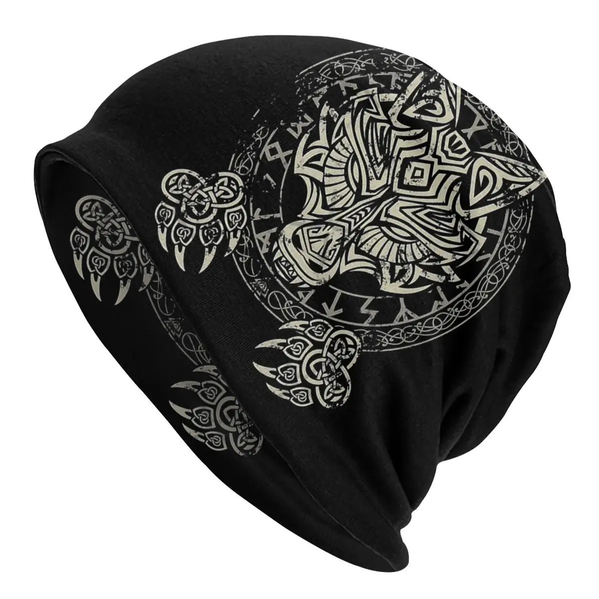

Viking Outdoor Beanie Hats Fenrir Wolf Hat Bonnet Special Skullies Caps