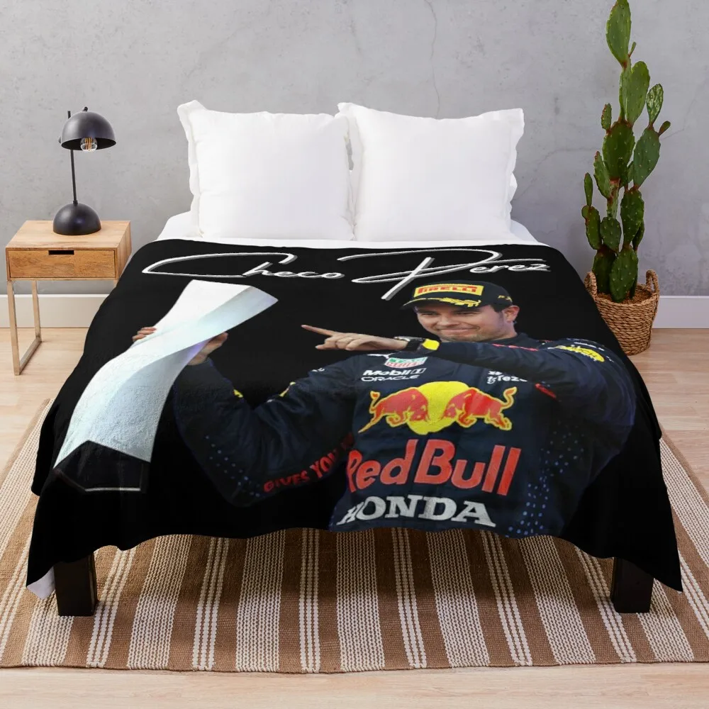 

Sergio "Checo" Perez Throw Blanket Personalized Gift