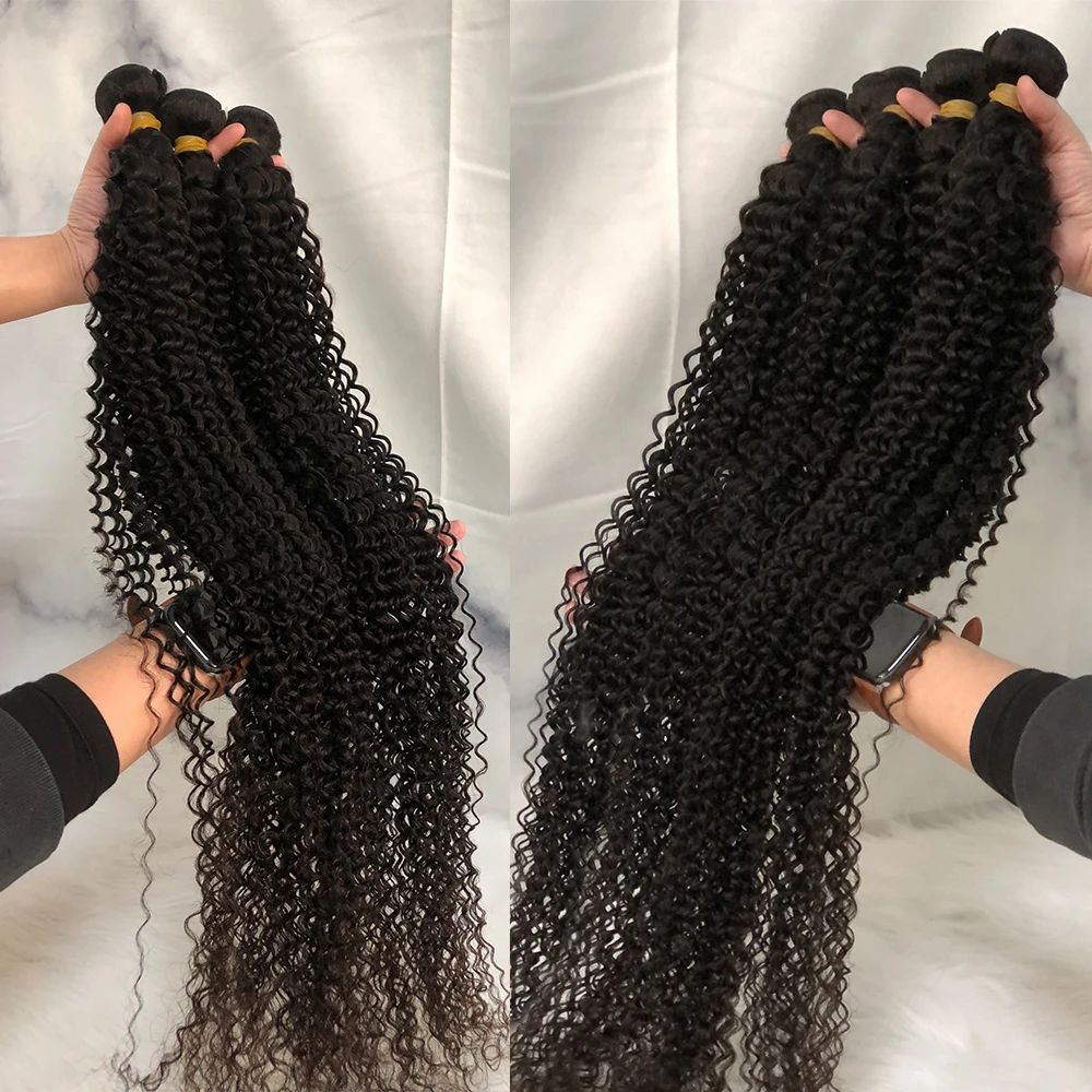 

Water Wave Bundles Brazilian 100% Human Hair Bundles 28 30 32 Inch Virgin Hair Bundles Deal Wet And Wavy Curly Hair Bundles