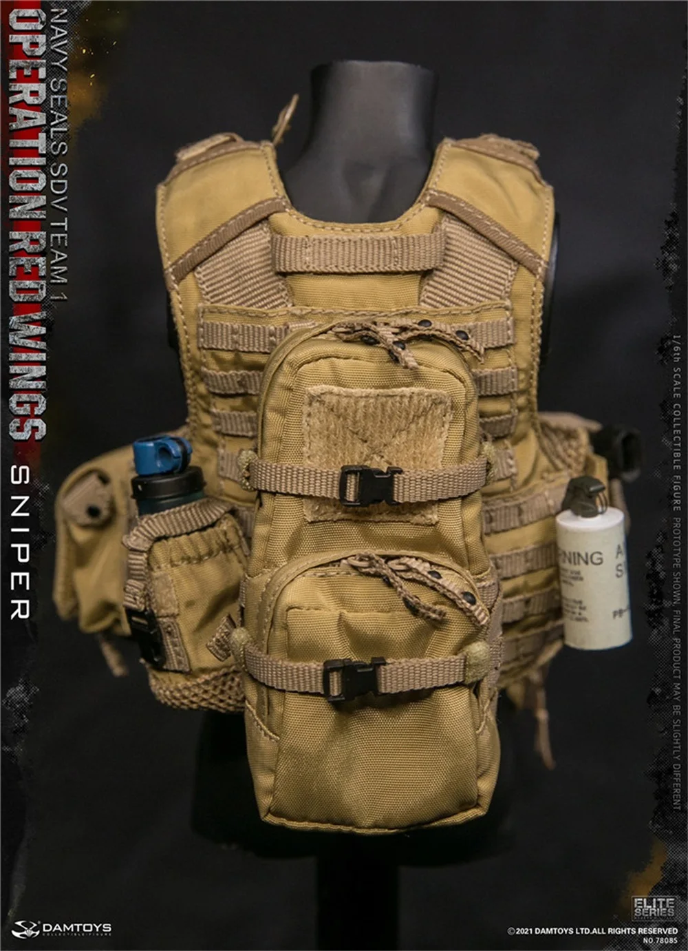 

1/6 DAMTOYS DAM 78085 Navy Seals SDV Team 1 Operation Red Wings Military Hand Chest Vest Bags Sunglasses Accessories For Action