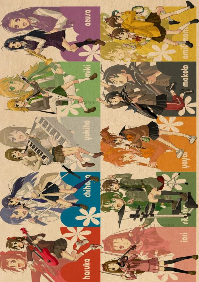 Настенный плакат с аниме-постером идолмастер винтажный Картина на холсте