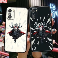 doctor strange anime phone case for xiaomi mi 11 lite pro ultra 10s 9 8 mix 4 fold 10t 5g black cover silicone back prett