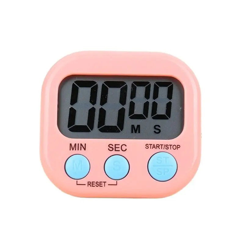 

Магнитный цифровой кухонный таймер обратного отсчета с ЖК-дисплеем, секундомер с подставкой, практичный будильник для готовки, выпечки, спорта, инструменты для напоминания