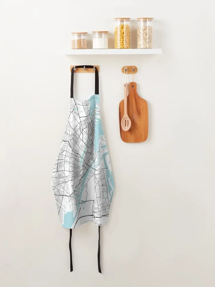 Копенгагенская карта Дании-круглый фартук форма шеф-повара Женский для