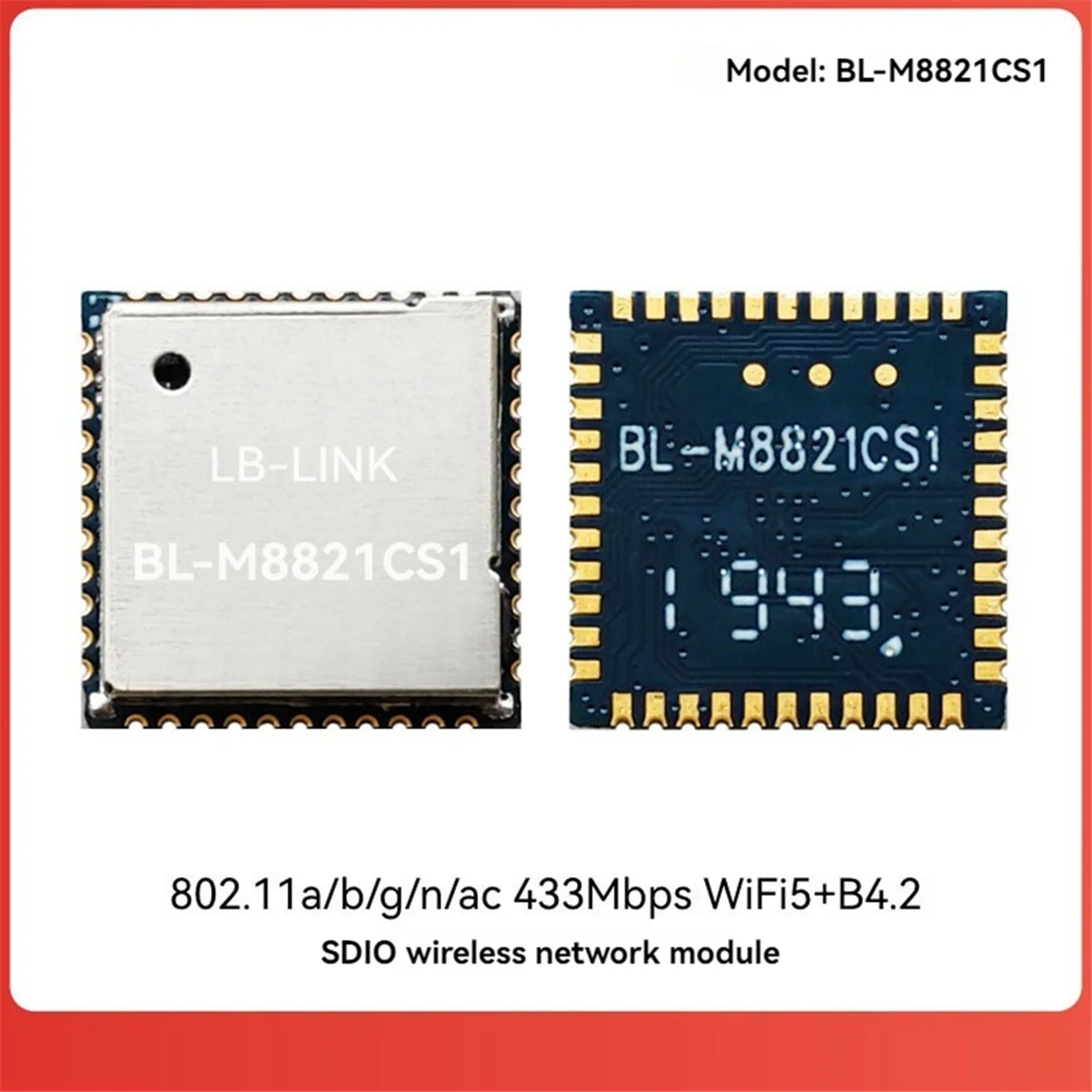 LB-LINK Мини беспроводной Wi-Fi модуль двухдиапазонный 5G SDIO проекционный 5 и BT4.2