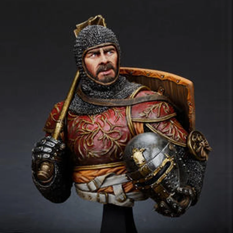 1/10 итальянский хорseman w/ Mace 14th c. модель из смолы бюст GK тема древней войны