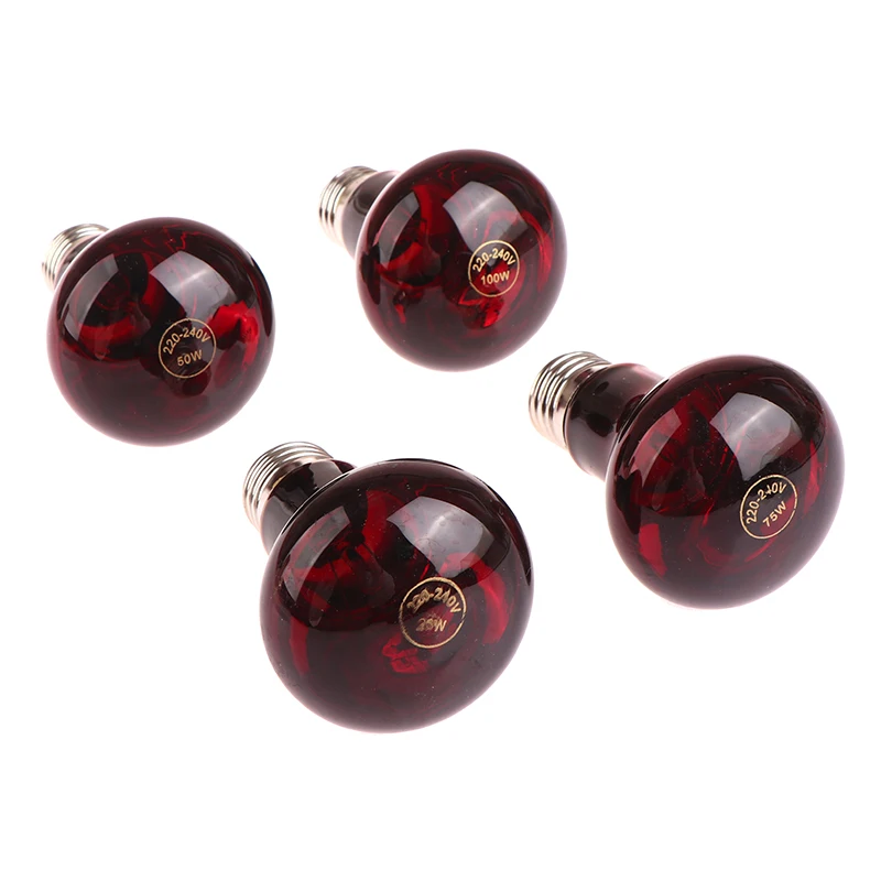 Домашнее животное красная нагревательная лампа E27 дневная и Ночная амфибии змея