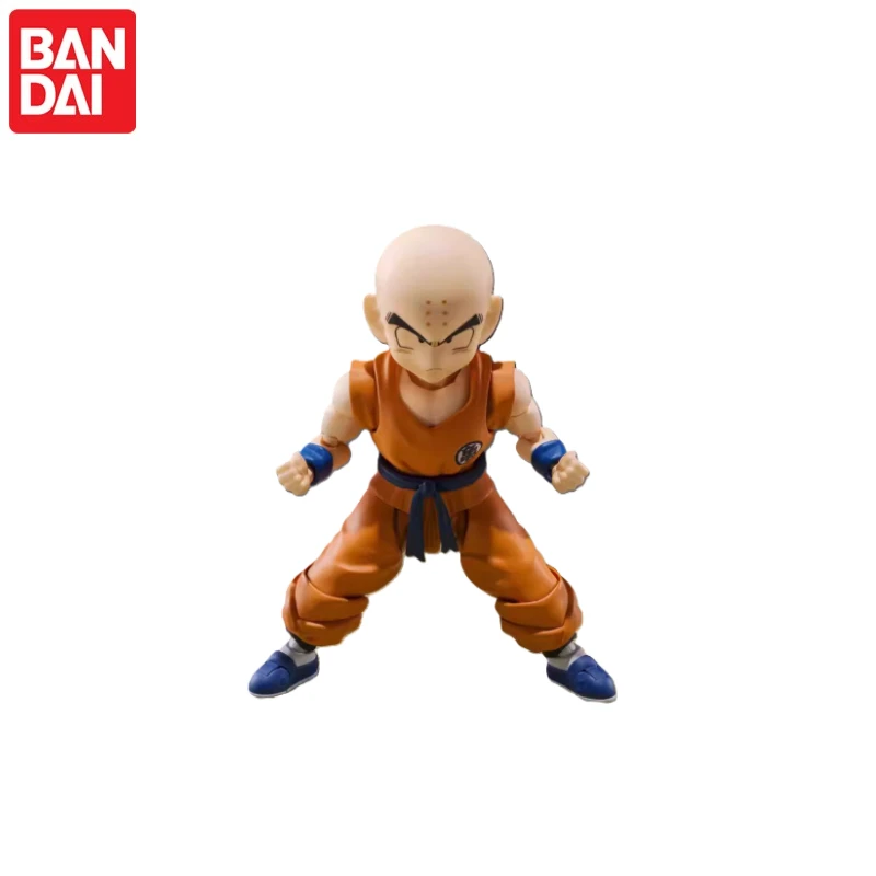 Фото В наличии, 100% оригинал BANDAI Dragon Ball Z S.H.Figuarts: Фигурка Сон Гоку и Криллина (старые друзья), коллекционная модель, подарки №5