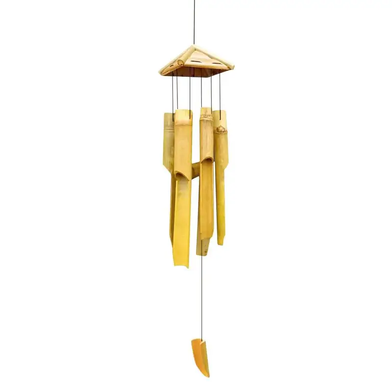 

Wind Chimes For Outside Vintage Bamboo Outdoor Chimes Handmade Decoration For Meditation Deep Tone Windchimes For Yard Door