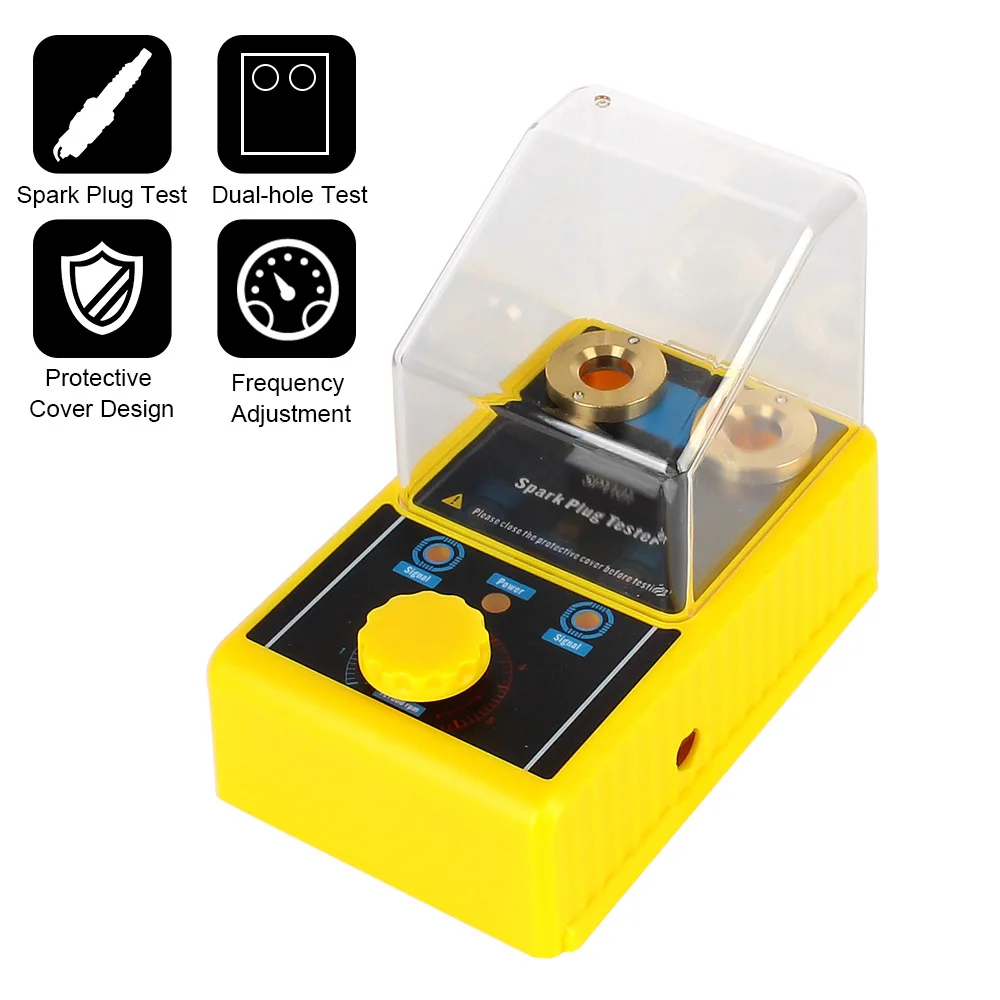 

Ignition Testers 2 Hole Spark Plug Analyzer 220V 110V Automotive Diagnostic Tool for 12V Vehicles Car Spark Plug Tester