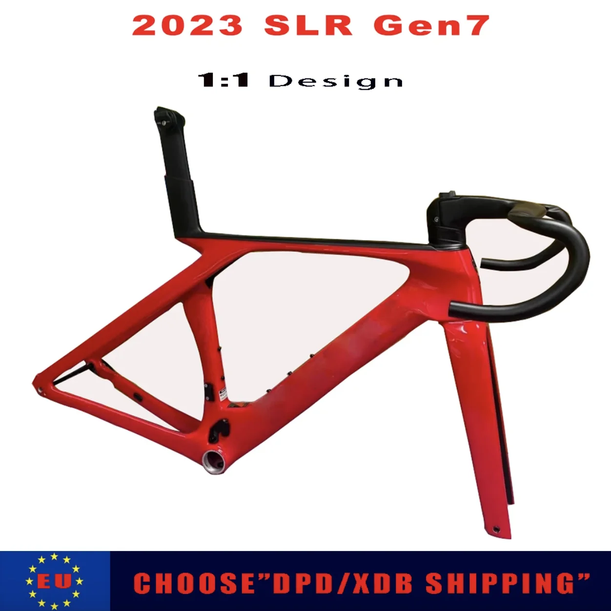 

2023 карбоновая рама для дорожного велосипеда T1100 дисковый тормоз велосипедная Рама Gen7 SLR карбоновая рама с рулем BB t47 DPD