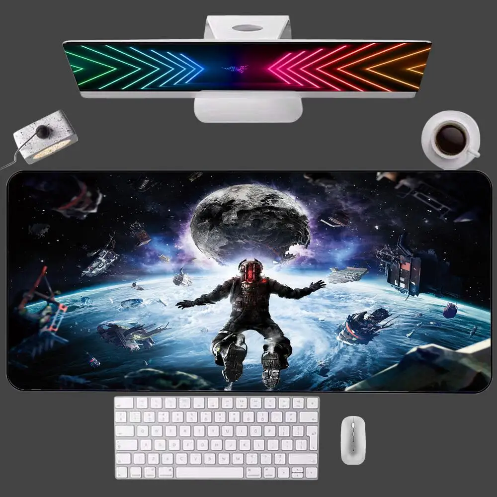 Dead Space Gaming Accessories Mouse Pad Game Players Speed Lock Edge Rubber Gamer Desk Mat Office HD Print Mousepad Keyboard Mat