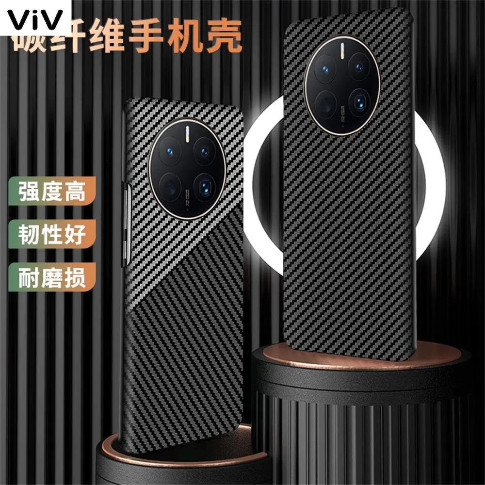 

For Huawei Mate 50 40 30 Pro RS Case Luxury Carbon Fiber Texture Ultra Thin Skin-friendly Matte Shockproof Bumper Hard Back Case