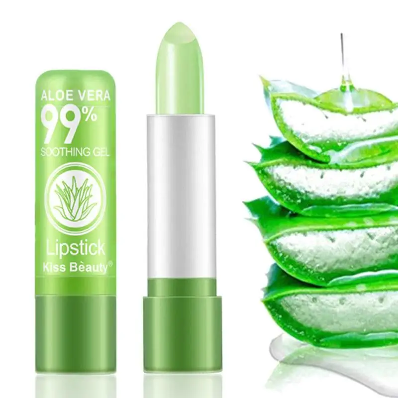 

1pc Moisture Lip Balm Long-Lasting Natural Aloe Veras Lipstick Color Mood Changing Long Lasting Moisturizing Lipstick