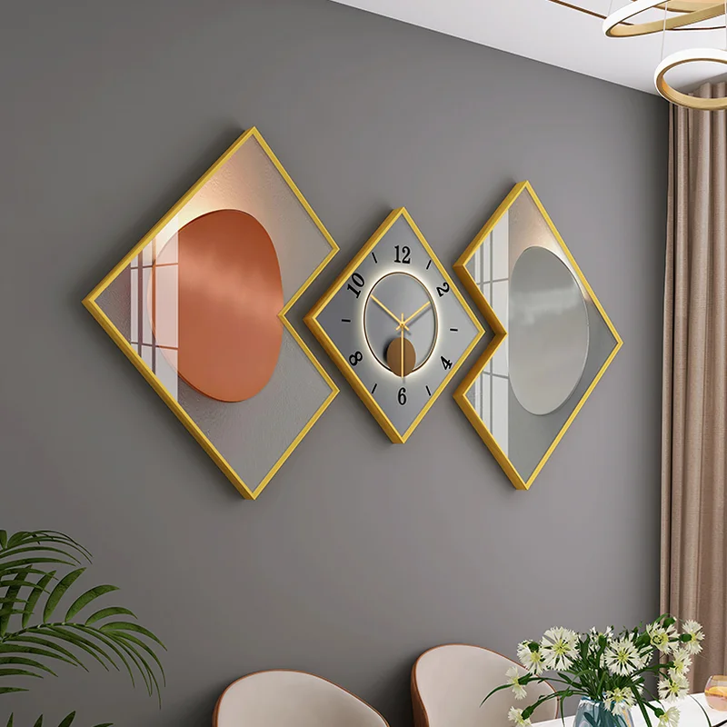 

Modern Design Large Wall Clock Living Room Gold Luxury Metal Wall Decorative Paintings Clocks Home Decor Horloge Reloj De Pared