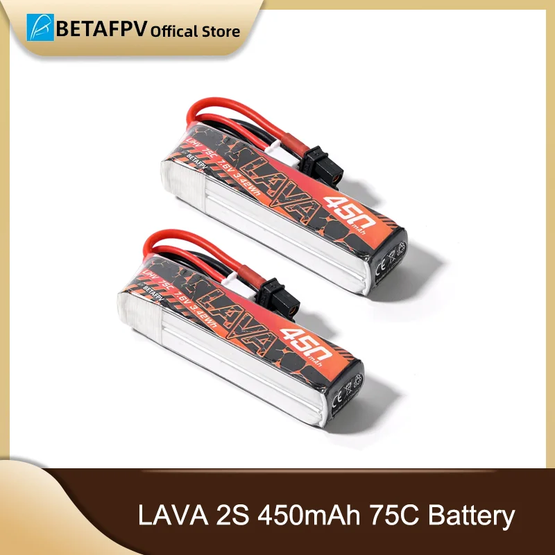 BETAFPV LAVA 2S/3S/4S 450mAh 75C аккумулятор (2 шт.)