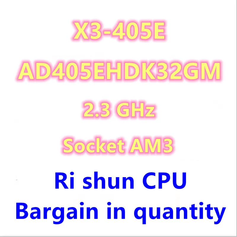 

X3 405e X3-405E 2,3 ГГц трехъядерный ЦПУ процессор AD405EHDK32GM разъем AM3