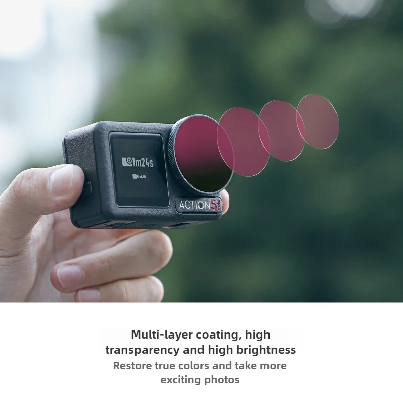 Фильтр для DJI Action 5 Pro регулируемый диммер CPL ND64