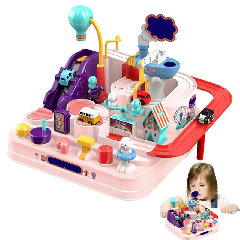 

Car Adventure Toys Race Track Kids Toys For Boys Race Track Car City Rescue Preschool Educational Toy Vehicle Parent-Child