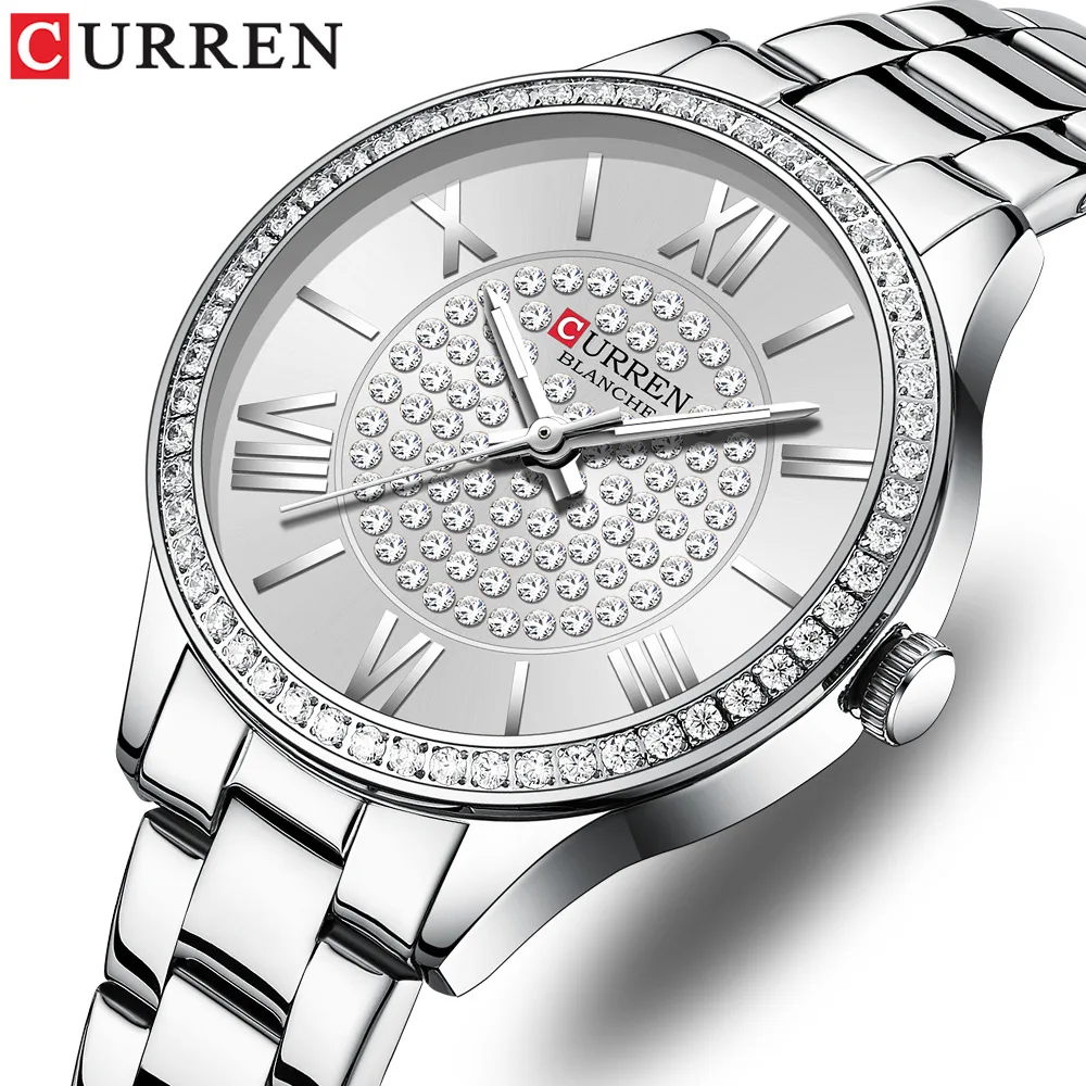 Фото Curren/Carien 9084 Женские часы - Модные часы с металлическим браслетом - Повседневные женские часы - Кварцевые часы - Экспортные часы №4
