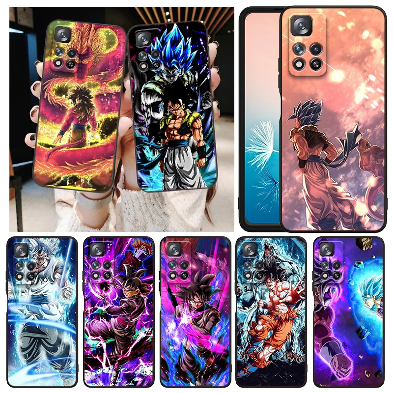 

G-Goku D-Dragon Ball Z Art Phone Case For Xiaomi Redmi Note 12 11E 11S 11 11T 10 10S 9 9T 9S 8T 8 Pro Plus 5G Black TPU Cover