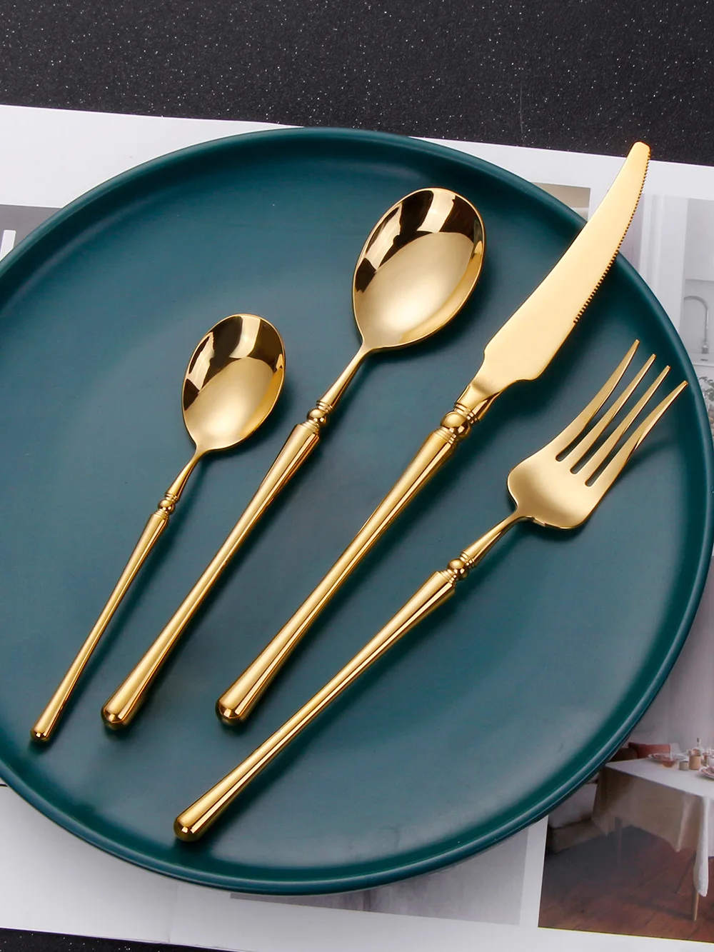 

Набор столовых приборов TD HOME из нержавеющей стали под золото