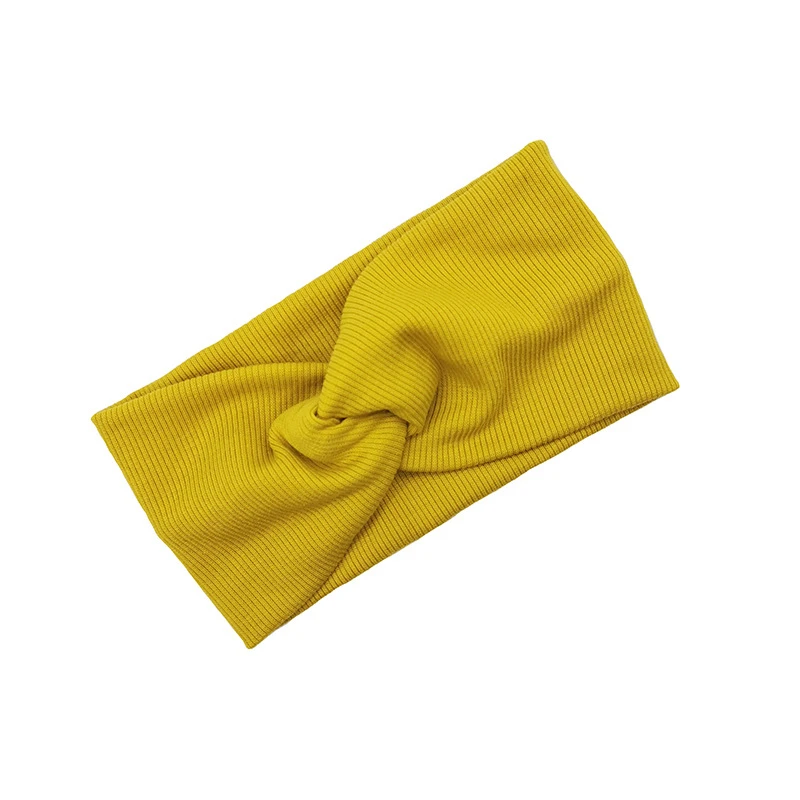 

Головная повязка однотонная для девочек, мягкая эластичная косичка с узлом, аксессуары для волос, большой размер, весна-лето 2020