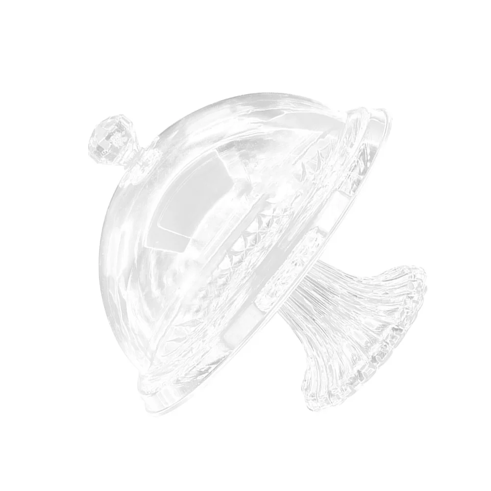 

Food Dust Cover Round Cake Carrier Veggie Platter Plastic Cake Cover Tray Covered Platter Acrylic Display Platter Lid