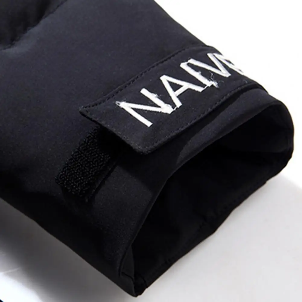 Trendy Men Overcoat Solid Color Coldproof Washable Hood Overcoat  Men Outerwear    Men Jacket