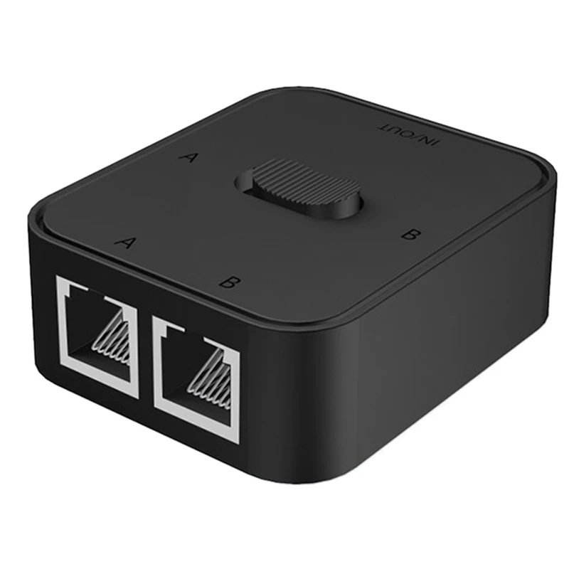 

2 Port Gigabit Network Switch RJ45 Switch Network Splitter Cable Extender 2 Way External Network Switcher Splitter