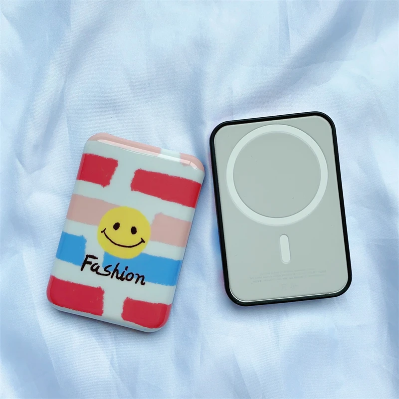 

Cute Cheese Fashion Soft Silicone Cover For IPhone For Magsafe Wireless Charger Battery Pack Protective ultrathin Case