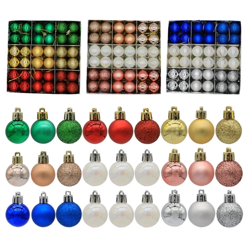 

Рождественский шар украшение 72cs/коробка красочный Рождество праздник свадьба домашний декор Прямая поставка